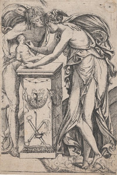 Apollo i Duch Rzeźby, 1607-1661. autorstwa Pierre Biard