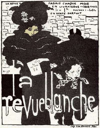 Sztuka. Rewia Blanche. Plakat: Pierre Bonnard, Francja autorstwa Pierre Bonnard