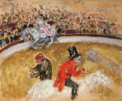 W cyrku, ok. 1897 (olej na płycie) autorstwa Pierre Bonnard