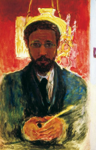 Autoportret z fajką. 1908 autorstwa Pierre Bonnard