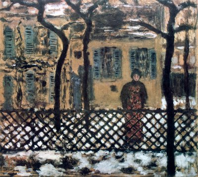 Za płotem, c1895 autorstwa Pierre Bonnard