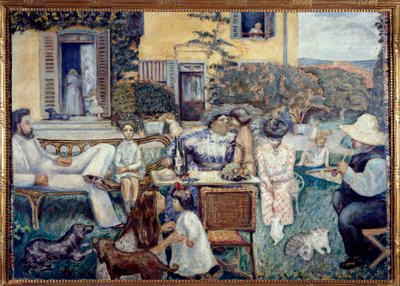 Popołudnie mieszczańskie lub rodzina Tarasów, 1900 autorstwa Pierre Bonnard