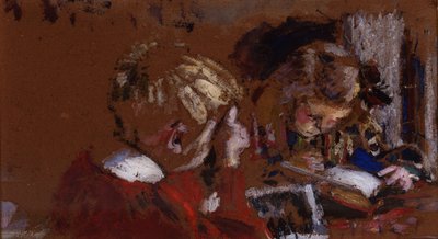 Czytanie dzieci autorstwa Pierre Bonnard