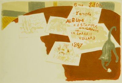 Okładka „Albumu oryginalnych odbitek z Galerii Vollard”; „Album oryginalnych grafik z Galerii Vollard” autorstwa Pierre Bonnard