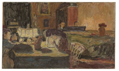 Wieczór w salonie autorstwa Pierre Bonnard