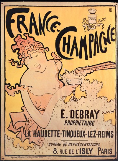 Francja Szampania. Litografia ... (litho) autorstwa Pierre Bonnard