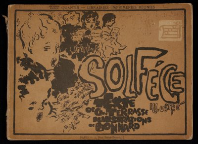 Przednia okładka „Little Illustrated Solfege” autorstwa Pierre Bonnard
