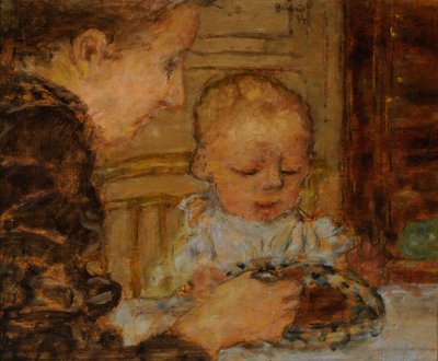 Babcia i Dziecko autorstwa Pierre Bonnard