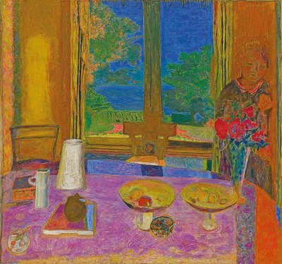 Duża jadalnia z widokiem na ogród (Grande salle à manger sur le jardin). 1934-35 autorstwa Pierre Bonnard