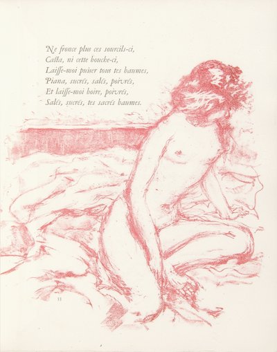 Ilustracja z „Parallelement” Paula Verlaine autorstwa Pierre Bonnard