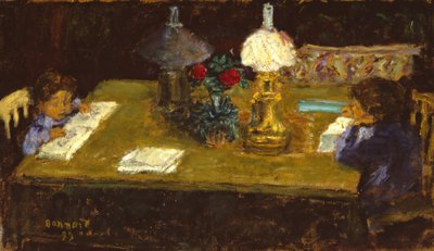 Wnętrze: Dzieci z tarasu autorstwa Pierre Bonnard
