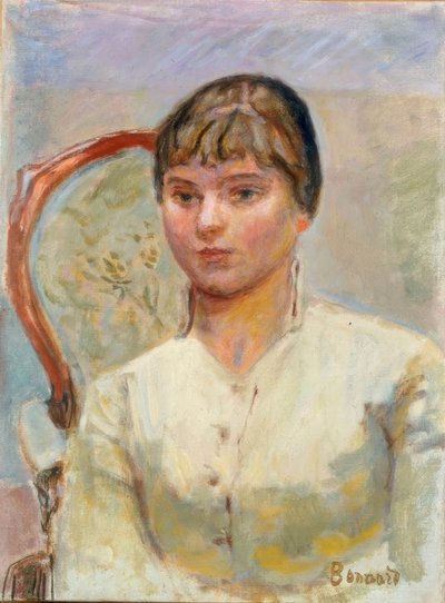 Młoda kobieta w fotelu autorstwa Pierre Bonnard