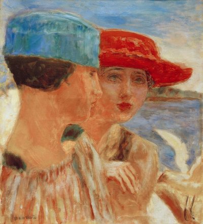 Młode dziewczyny z mewą autorstwa Pierre Bonnard