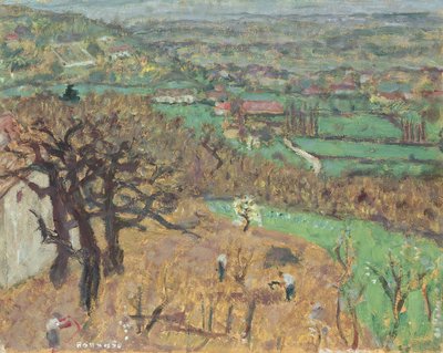 Krajobraz w Dauphine, c.1899 autorstwa Pierre Bonnard