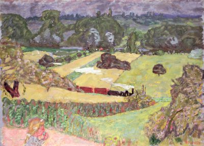 Krajobraz z pociągiem towarowym, 1909 autorstwa Pierre Bonnard