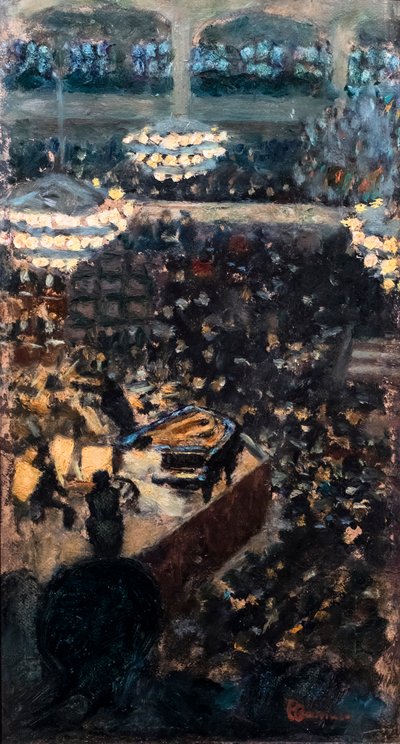 Le concert lub Le concert Lamoureux, ok. 1895 (olej na drewnie) autorstwa Pierre Bonnard