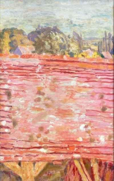 Czerwony dach autorstwa Pierre Bonnard