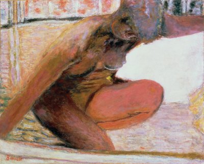 Naga przyczajona w wannie, 1940 autorstwa Pierre Bonnard