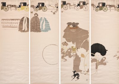Promenada Pielęgniarek, Fryz Powozów autorstwa Pierre Bonnard