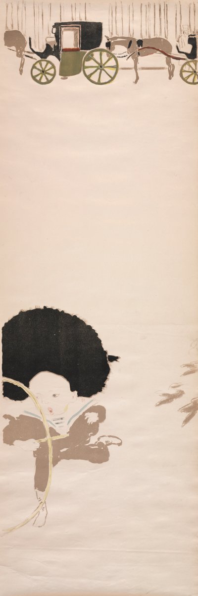 Promenada Pielęgniarek, Fryz Powozów, 1895. autorstwa Pierre Bonnard