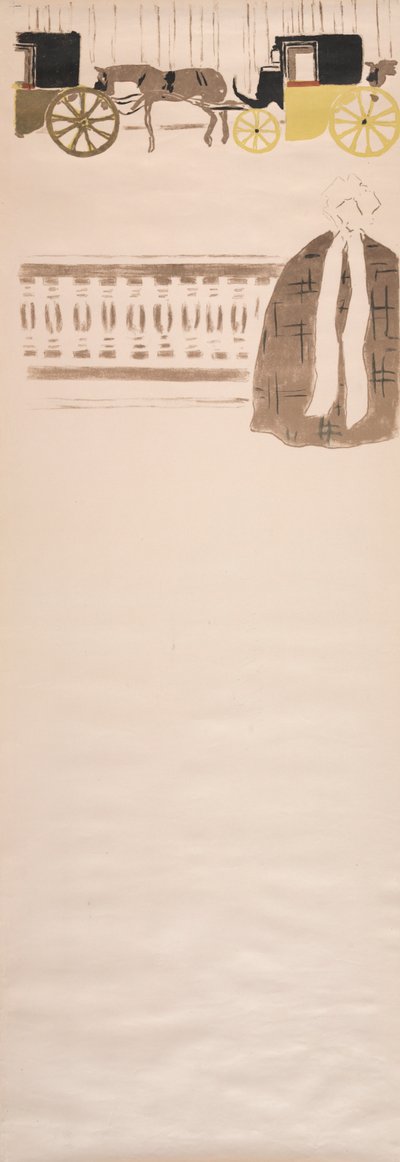 Promenada Pielęgniarek, Fryz Powozów, 1895. autorstwa Pierre Bonnard
