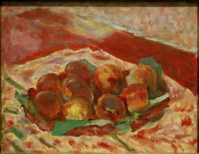 Kosz brzoskwiń autorstwa Pierre Bonnard