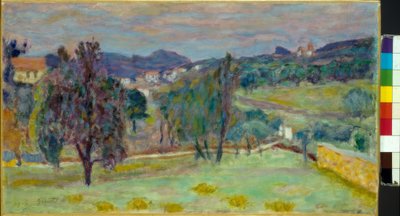 Fioletowy krajobraz wieczorem autorstwa Pierre Bonnard