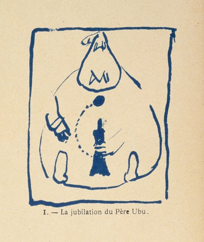 Radość Pere Ubu - z alfabetu Pere Ubu autorstwa Pierre Bonnard