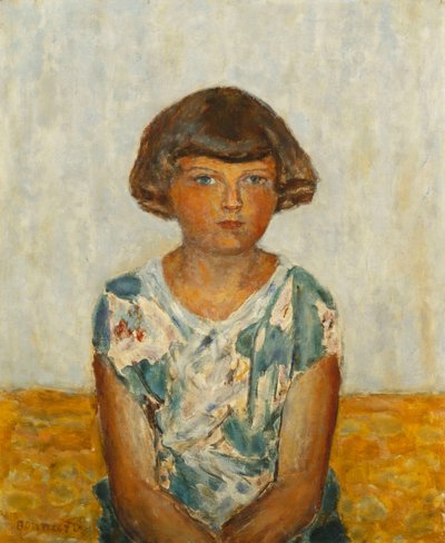 Portret młodej dziewczyny; Portret młodej dziewczyny, ok. 1924 (olej na płótnie) autorstwa Pierre Bonnard