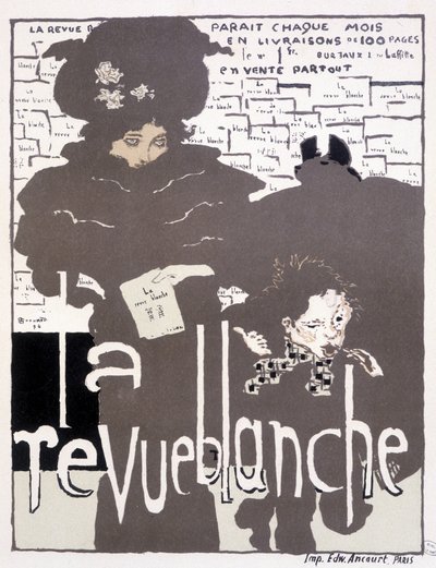Plakat prasowy dla La Revue Blanche. Ilustracja Pierre