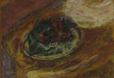 Martwa natura: Wiśnie, ok. 1942 (olej na desce) autorstwa Pierre Bonnard