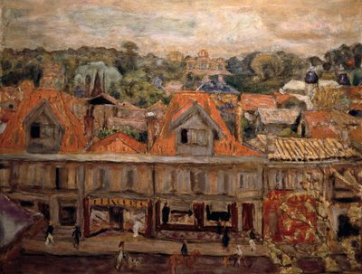 Ulica w Arcachon. 1930 (olej na płótnie) autorstwa Pierre Bonnard