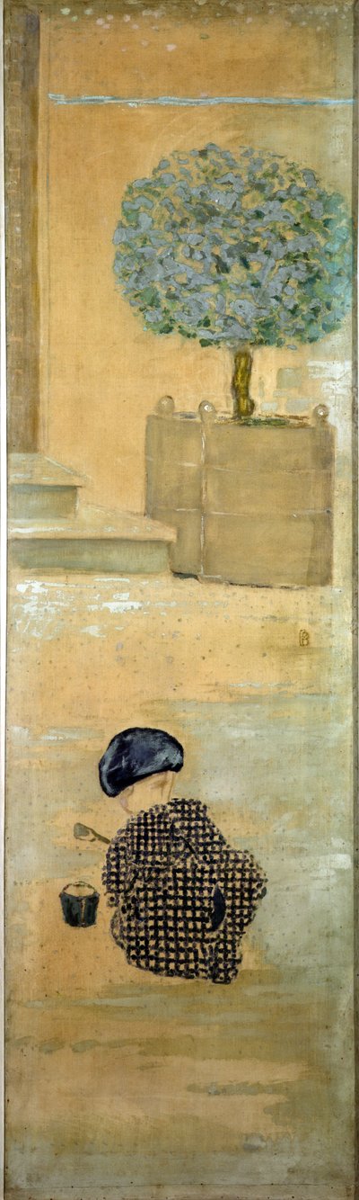 Dziecko z zamkiem z piasku, czyli dziecko z wiadrem, 1894 autorstwa Pierre Bonnard