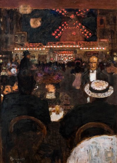 Moulin Rouge lub Place Blanche (taras kawiarni) autorstwa Pierre Bonnard