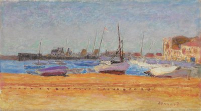Port w Cannes; Le port de Cannes, ok. 1924 (olej na płótnie) autorstwa Pierre Bonnard