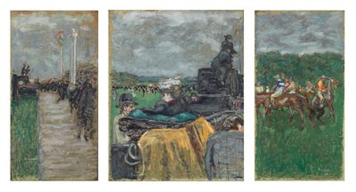 Wyścigi w Longchamp; Les Courses a Longchamp autorstwa Pierre Bonnard