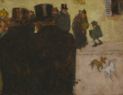 Ulica zimą autorstwa Pierre Bonnard