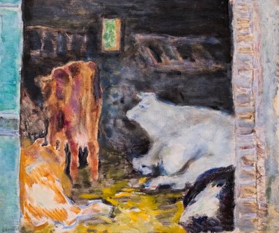 Stajnia, ok. 1912 (olej na płótnie) autorstwa Pierre Bonnard