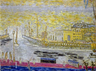 Trouville, wyjście do portu, 1938-45 autorstwa Pierre Bonnard