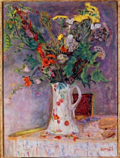 Wazon kwiatów autorstwa Pierre Bonnard