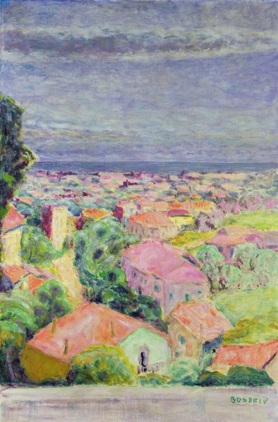 Widok Cannet, ok. 1940 (olej na płótnie) autorstwa Pierre Bonnard