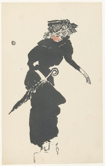 Kobieta z parasolem Femme au parasol autorstwa Pierre Bonnard