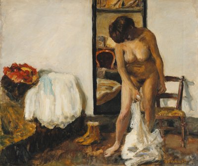 Rozbieranie kobiety; Rozbieranie żony autorstwa Pierre Bonnard