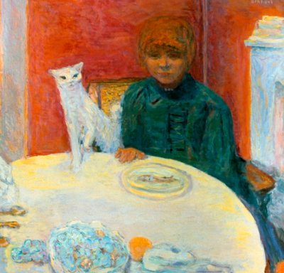 Kobieta z kotem, 1912 autorstwa Pierre Bonnard