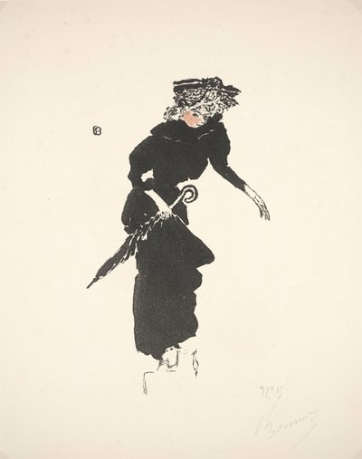 Kobieta z parasolem autorstwa Pierre Bonnard