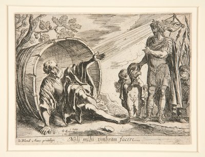 Diogenes i Aleksander Wielki autorstwa Pierre Brebiette