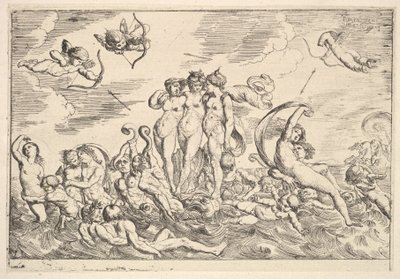 Triumf Galatei, 1610-42. autorstwa Pierre Brebiette