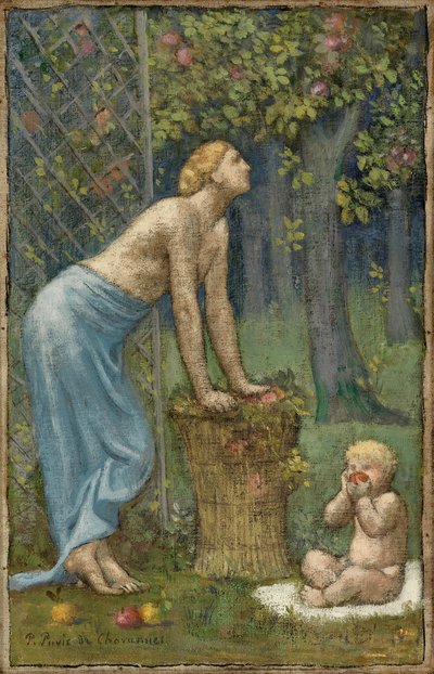 Zbiory jabłek autorstwa Pierre Cécile Puvis de Chavannes