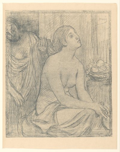 Kobieta w toalecie autorstwa Pierre Cécile Puvis de Chavannes
