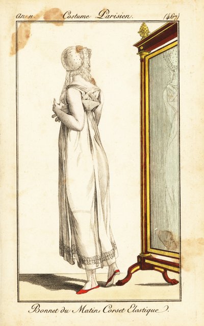 Merveilleuse przed lustrem, Paryż autorstwa Pierre Charles Baquoy